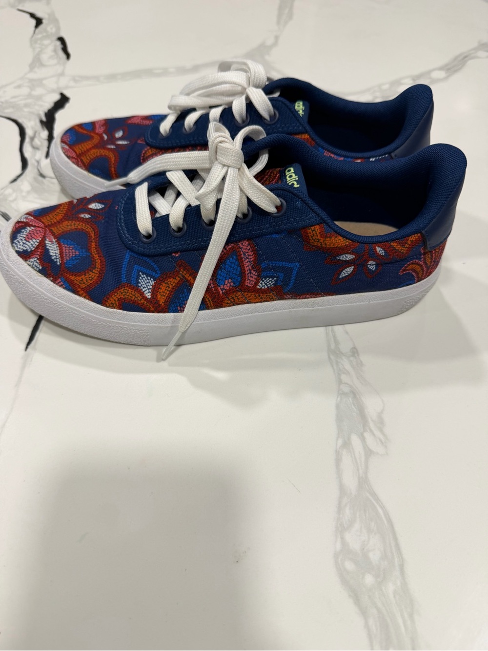 adidas FARM Rio Navy Floral Pattern Low-Top Sneakers